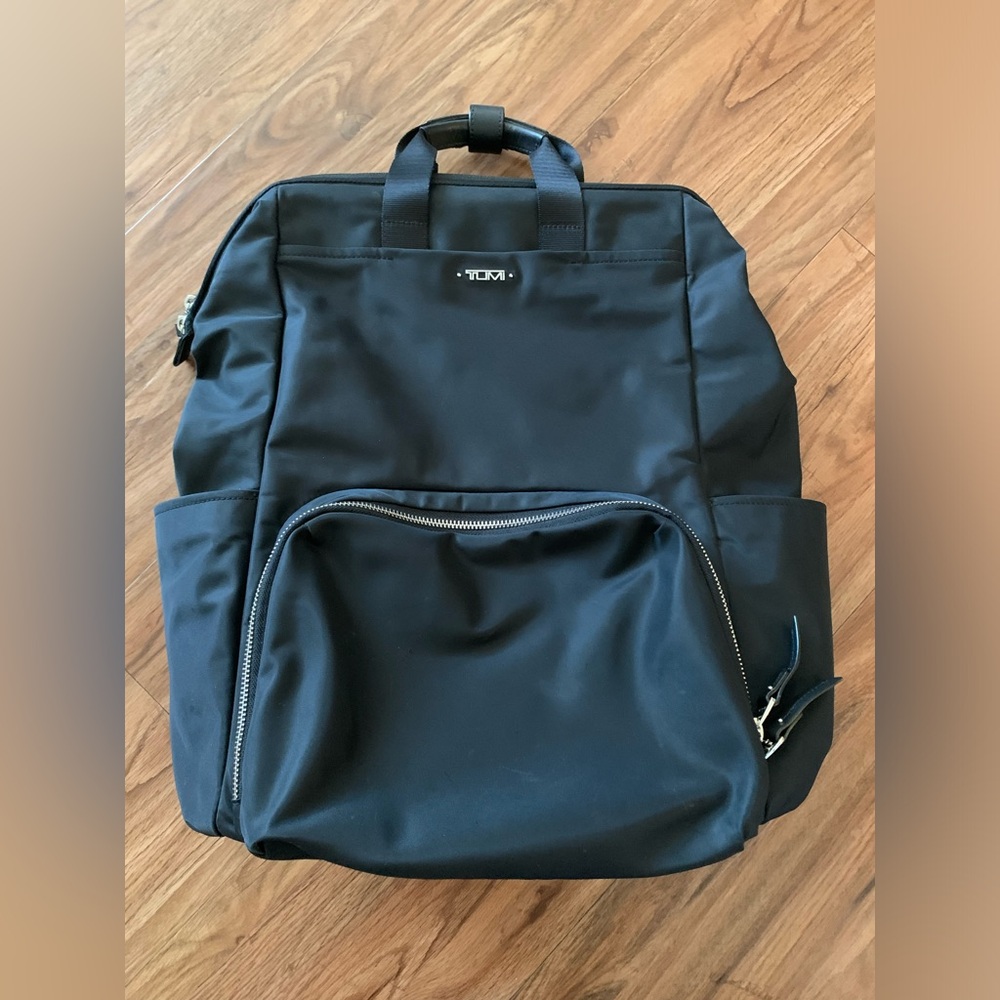 Tumi Isabelle Framed Nylon Backpack Black